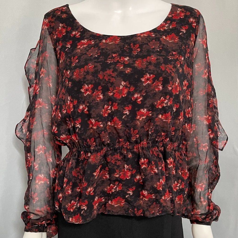 Rachel Zoe Floral Silk Blouse